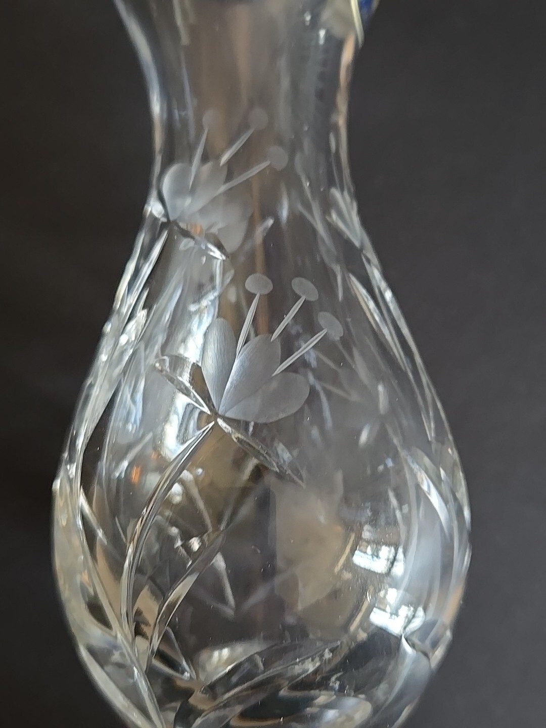 BeautifulBohemia 2 Crystal Vases. 4″ & 3″ Inches Tall. Made in Czech Republic.