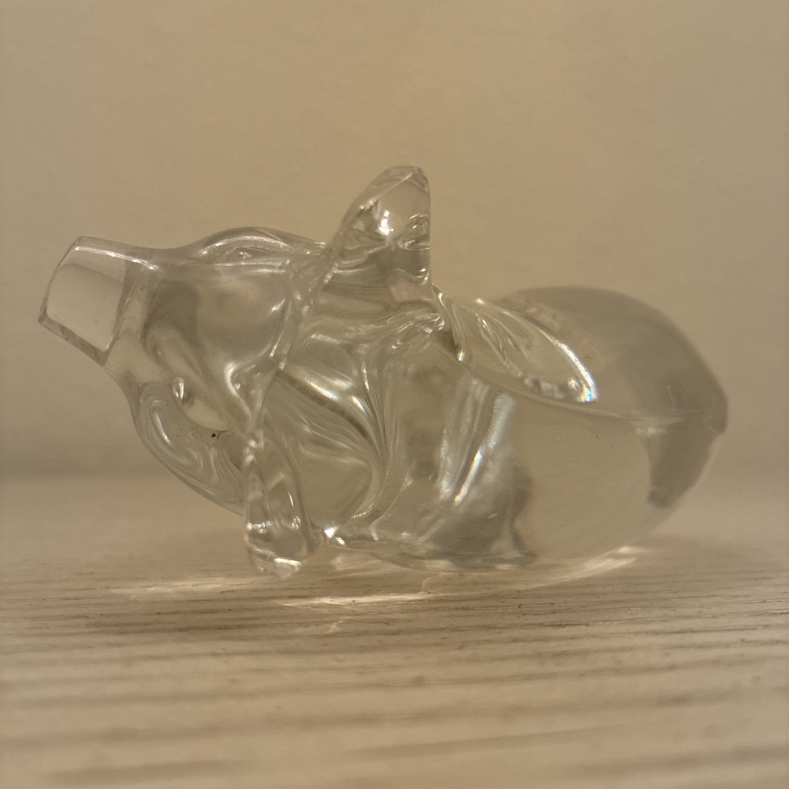 Princess House Pets 24% Lead Crystal Pig Figurine Germany Decor Paperweight-13oz