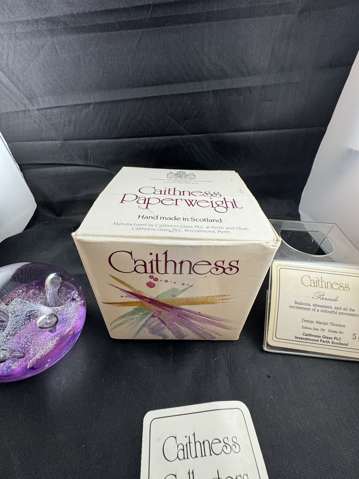 CAITHNESS – Glass Paperweight – Moon Flow – 2.3 inches – In box
