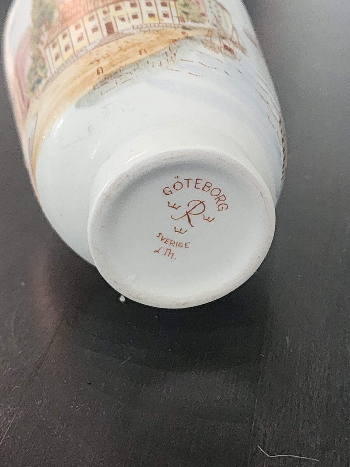 Rorstrand Sweden Vase Lars Thoren Sverige Ceramic Cup 1960 Goteborg