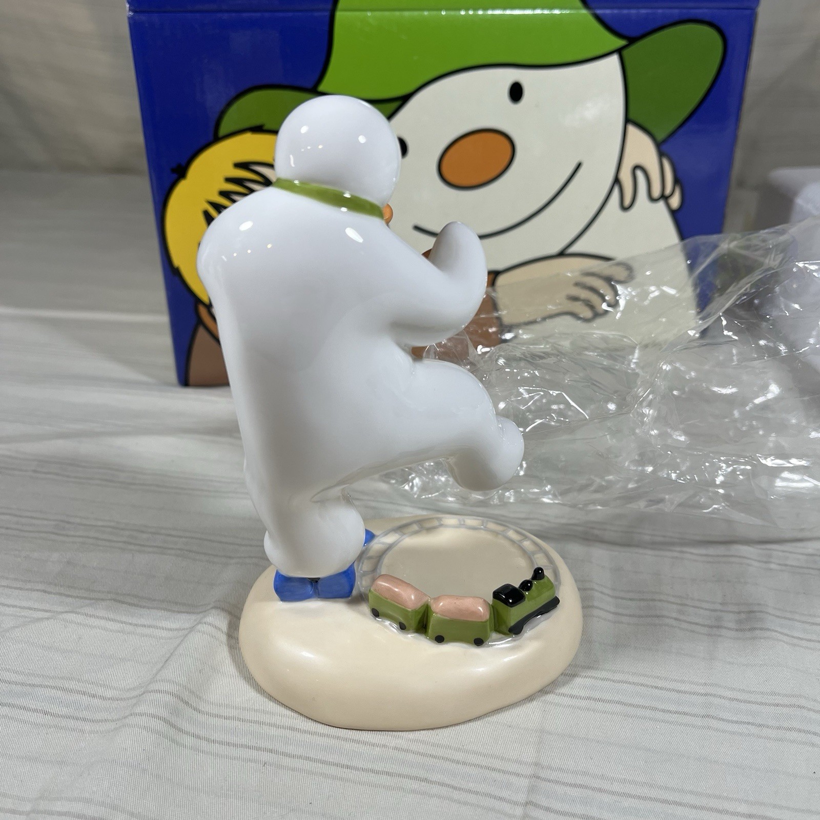Vintage Coalport Characters The Snowman Dancing with Teddy 1st Edition 2001 New