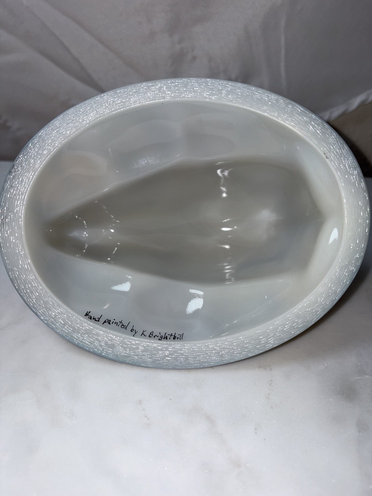 Fenton Easter Bunny On Nest TOP ONLY *K.Brightbill*