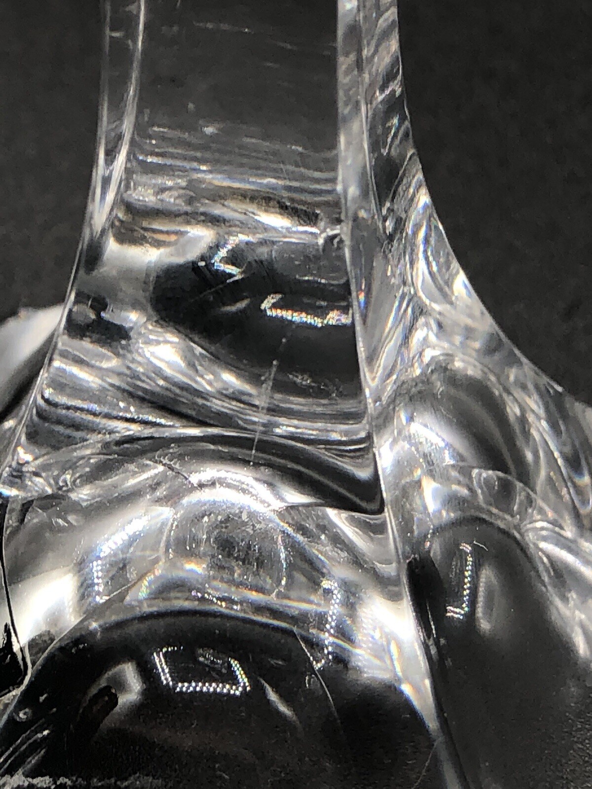 1 Mikasa Crystal Candle Holder 5 1/2” DECO XY142/337 Slovenia home decor 7oz