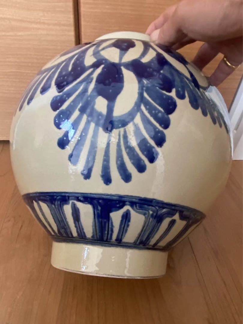 Chinese Blue And White Porcelain Vase Antique Flower Pot