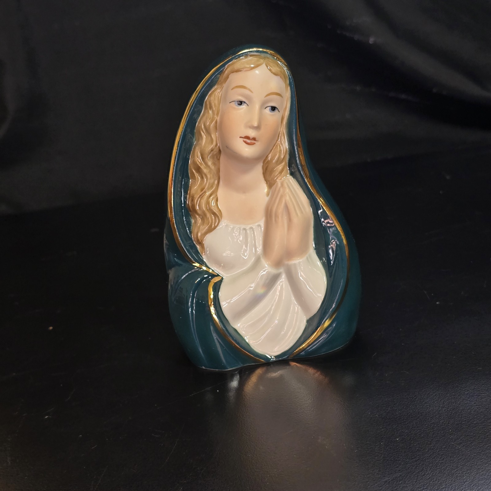Rare Porcelain Figurine Bust Madonna Mother Mary Praying Wagner&Apel 779