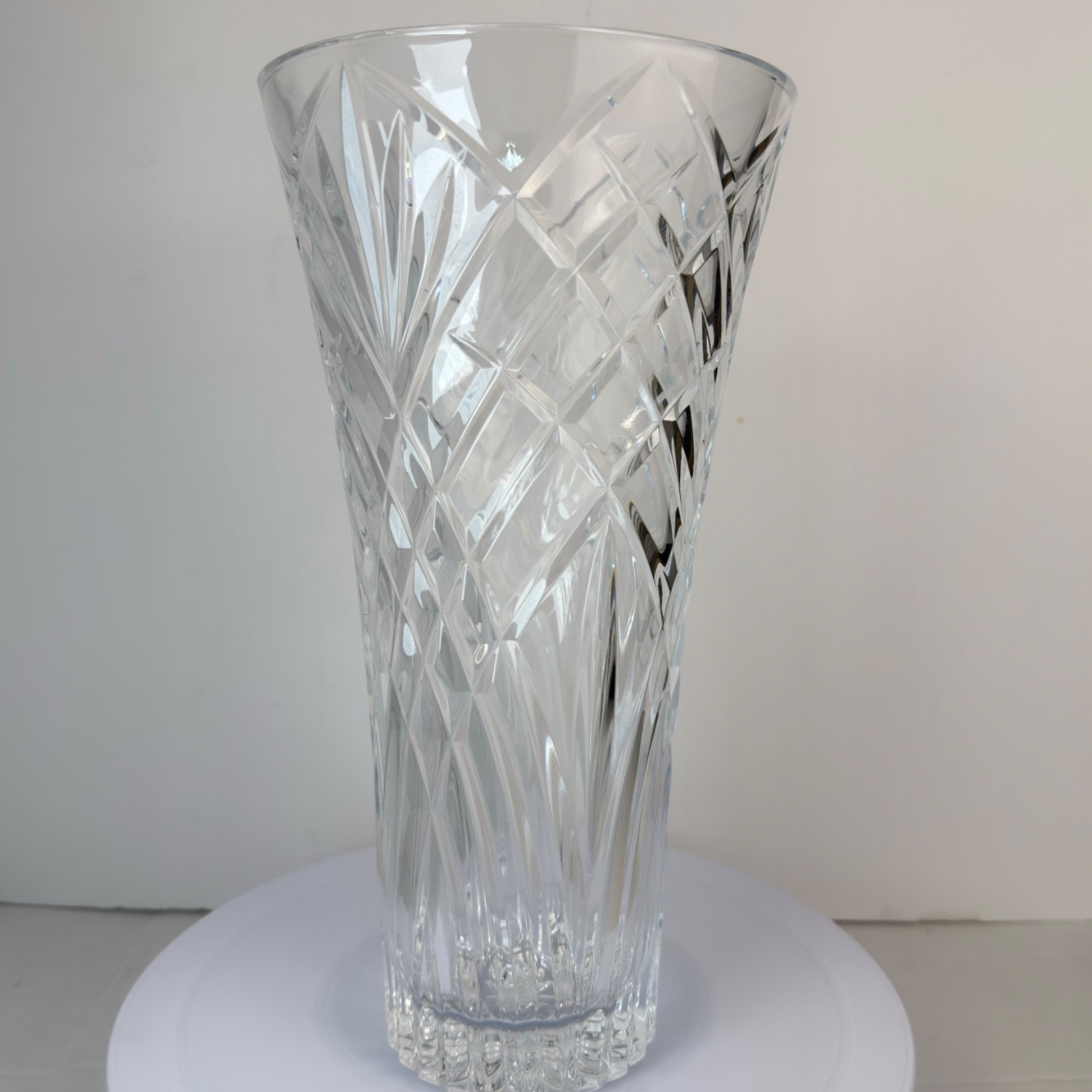 Crystal Vase RCR Cristalleria Italiana 12″ Heavy Lead-Free Made in Italy