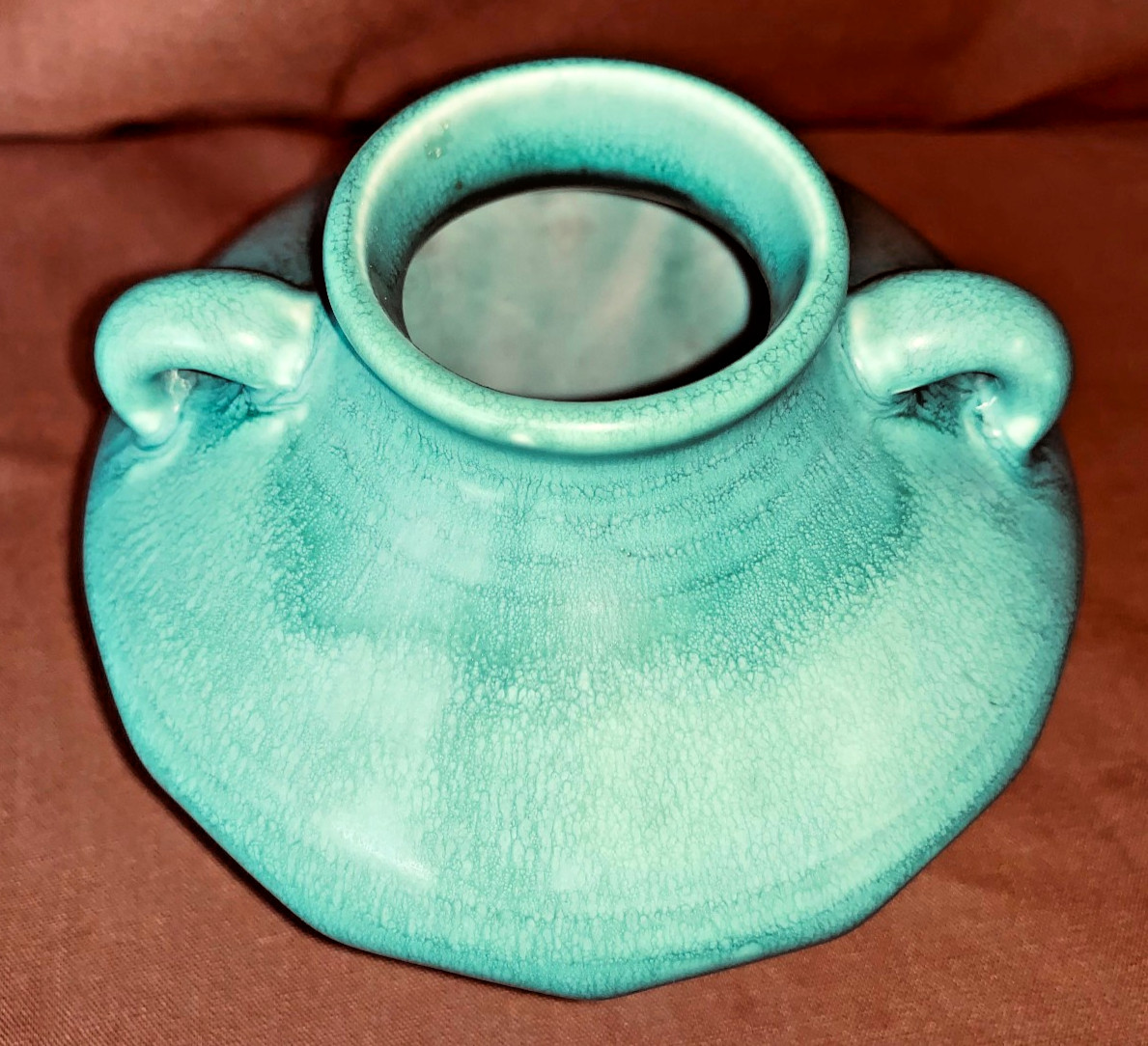 1929 Rookwood Art & Crafts 2 Handle Vase Semi Matte Green Ex Cond # 6103