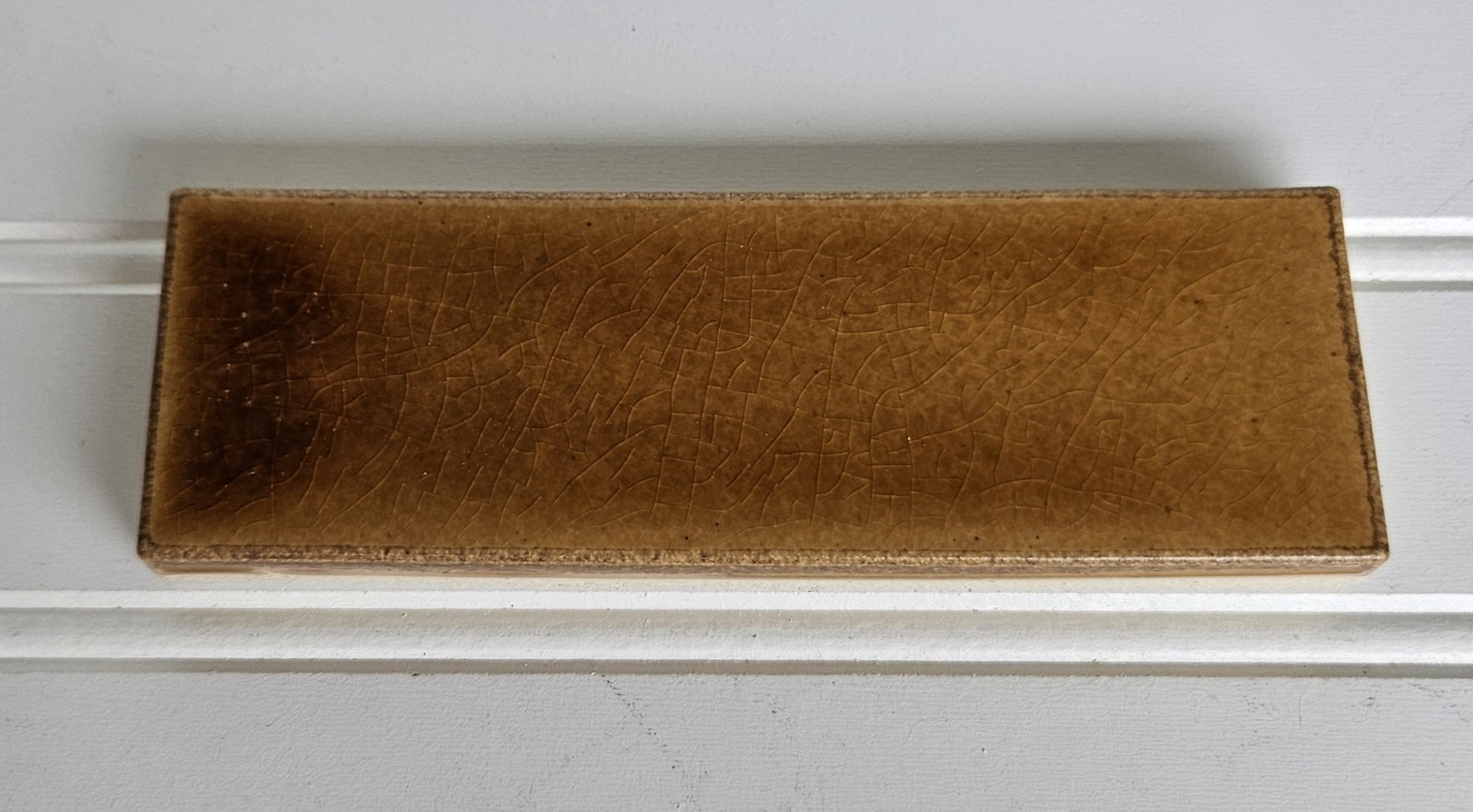 Motawi Tileworks Brown Chestnut Glazed Glossy Tile Ann Arbor Michigan 6×2
