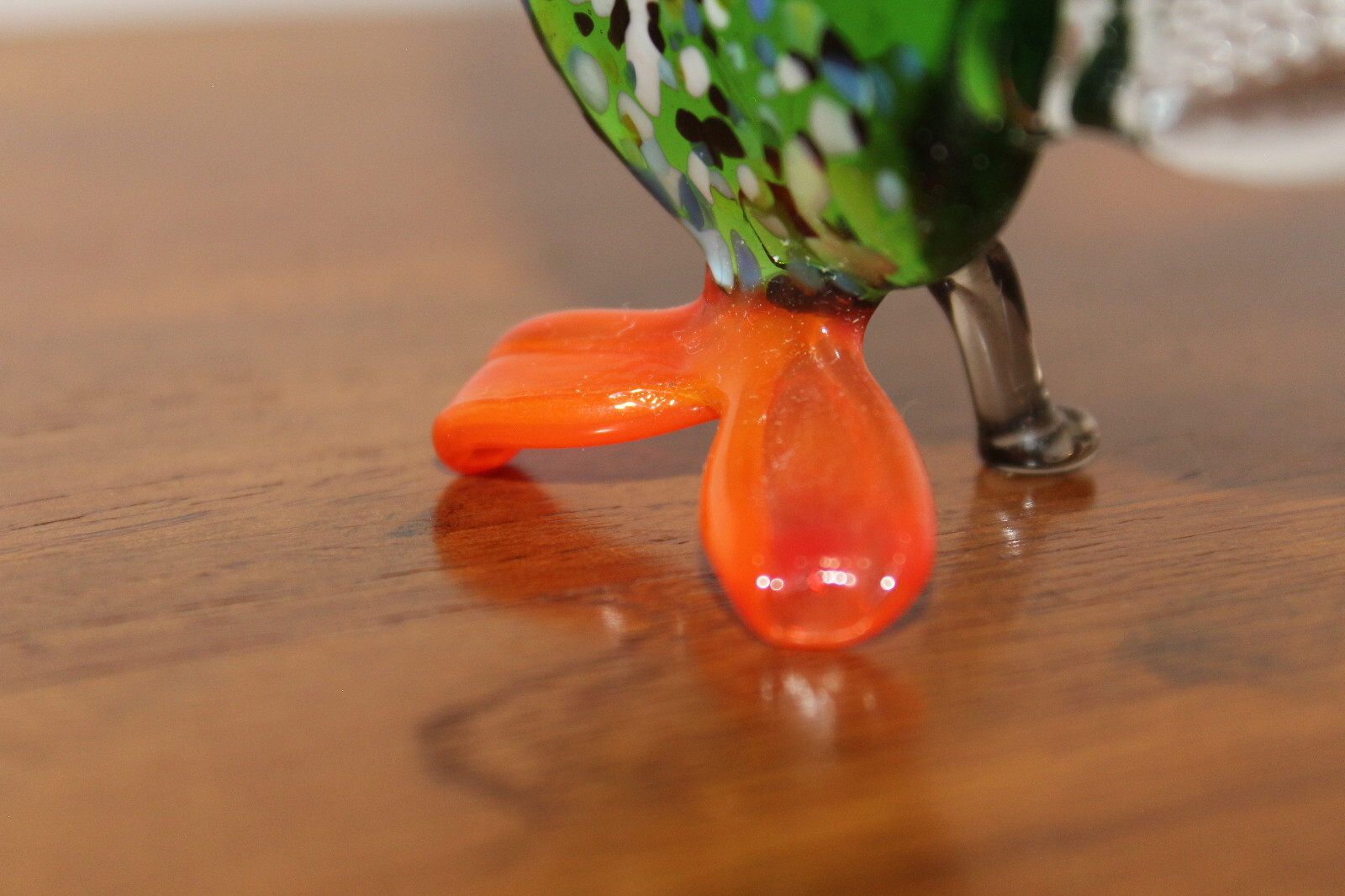 GLASS OWL STYLIZED FIGURINE MADE IN UKRAINE approx. 3 1/4″ (8,25 cm)