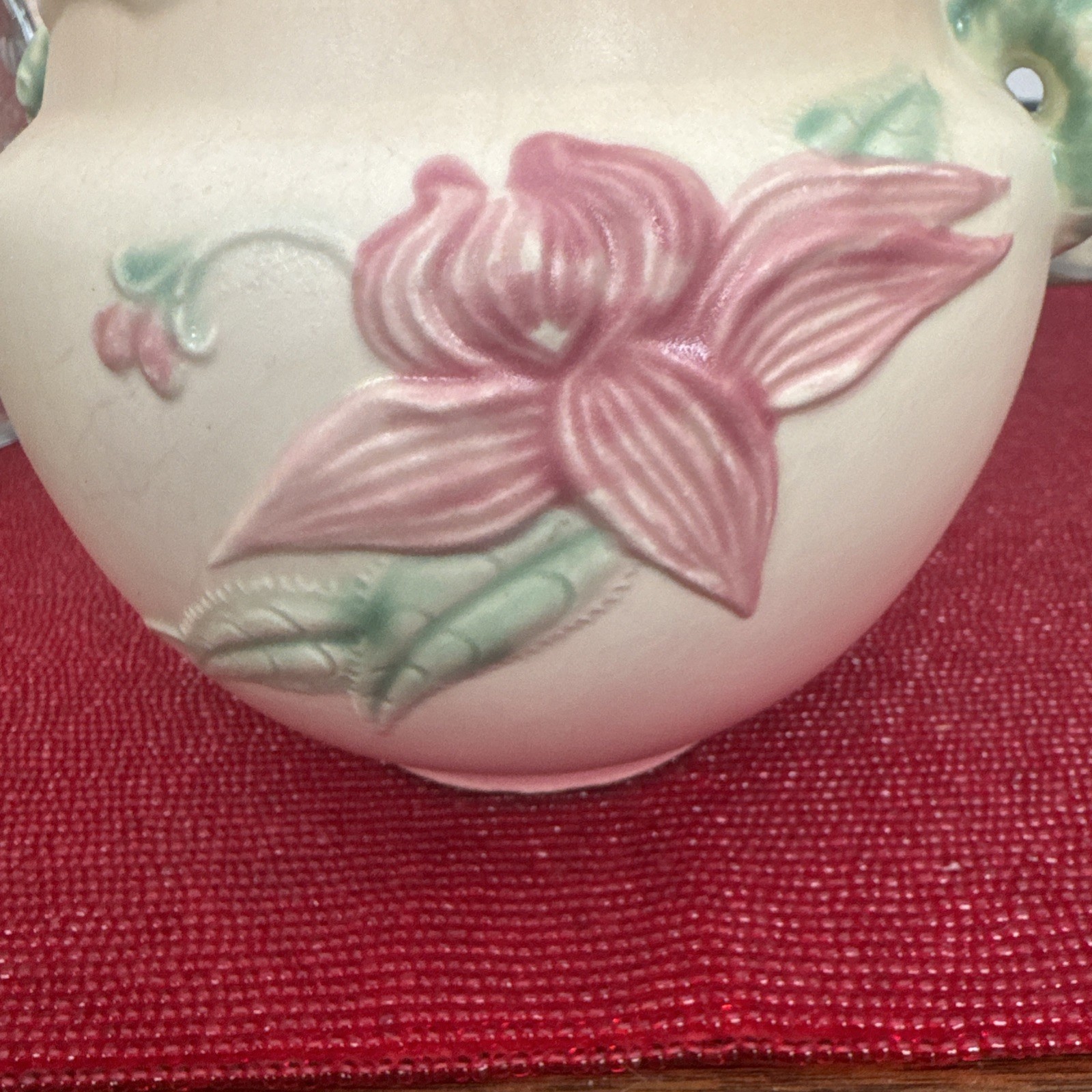 Hull Art Pottery Floral Planter W-5 1/2 Ceramic Mid 20th Century Matte Finish