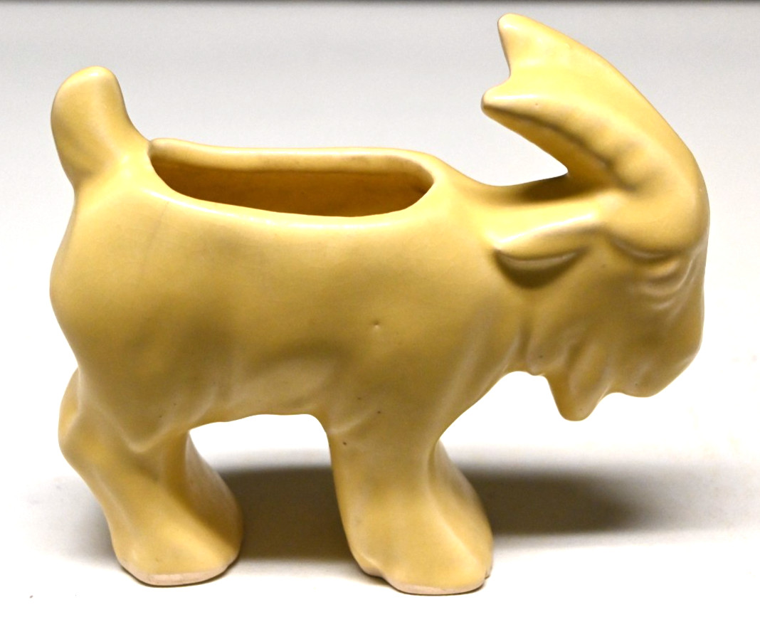 Vintage 1940s McCoy Novelty Stretch Animals Line Billy Goat Planter