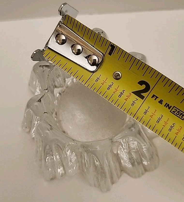 Beautiful Single Nybro Sweden Volcano Glass Votive Holder