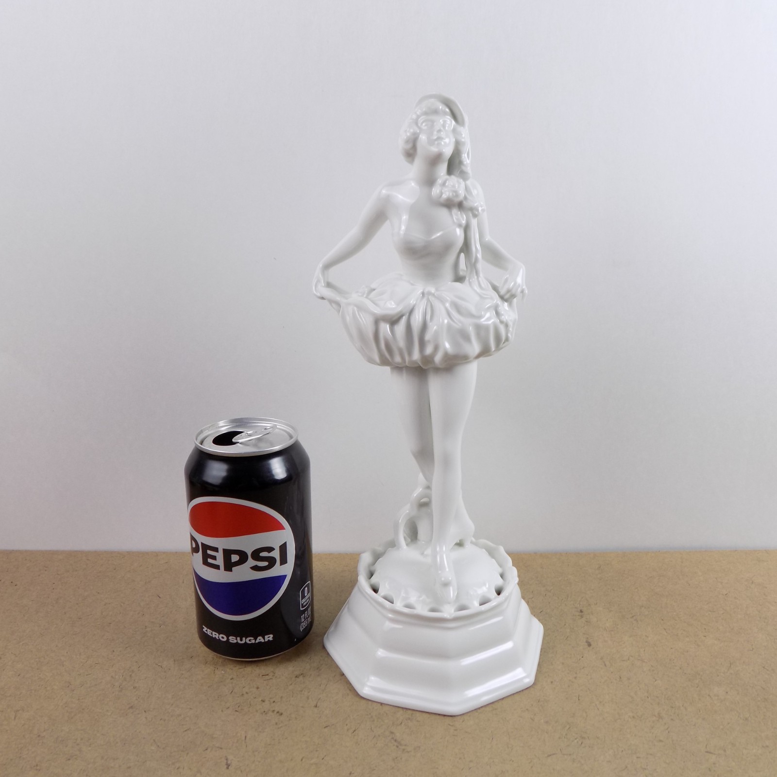Rosenthal Flower Frog Figurine 11.5″ Female Dancer Blanc de Chine D.R.P.A.