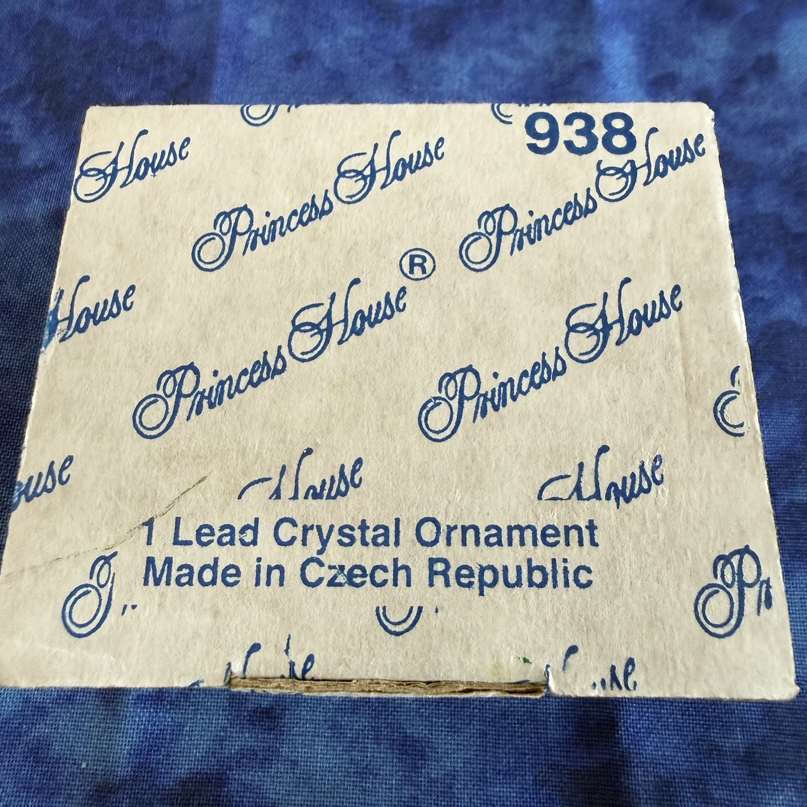 PRINCESS HOUSE CHRISTMAS SNOWFLAKE ORNAMENT LEAD CRYSTAL # 071
