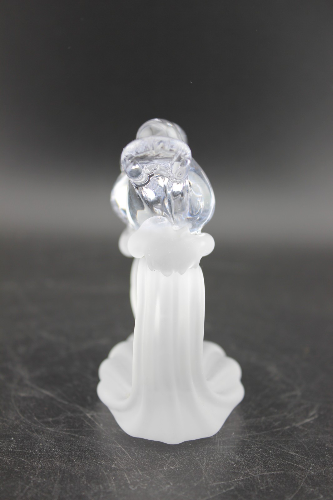 Silvestri Handblown Clear Art Glass Love Birds Frosted Glass Branch Base *AS IS