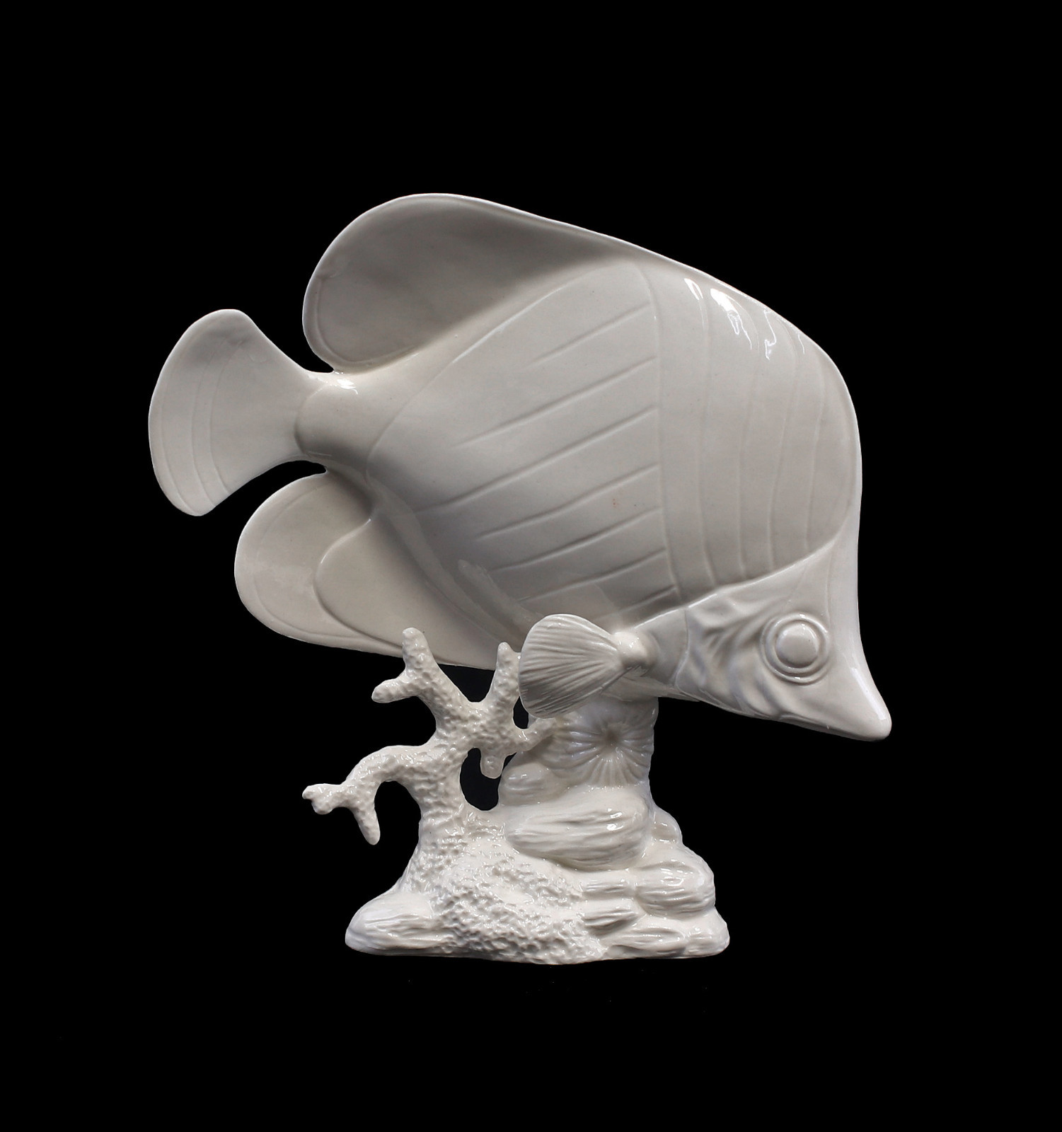 9959178-d Ens Porcelain Figurine Schmetterlings-Fisch White 5 1/2×5 5/16in