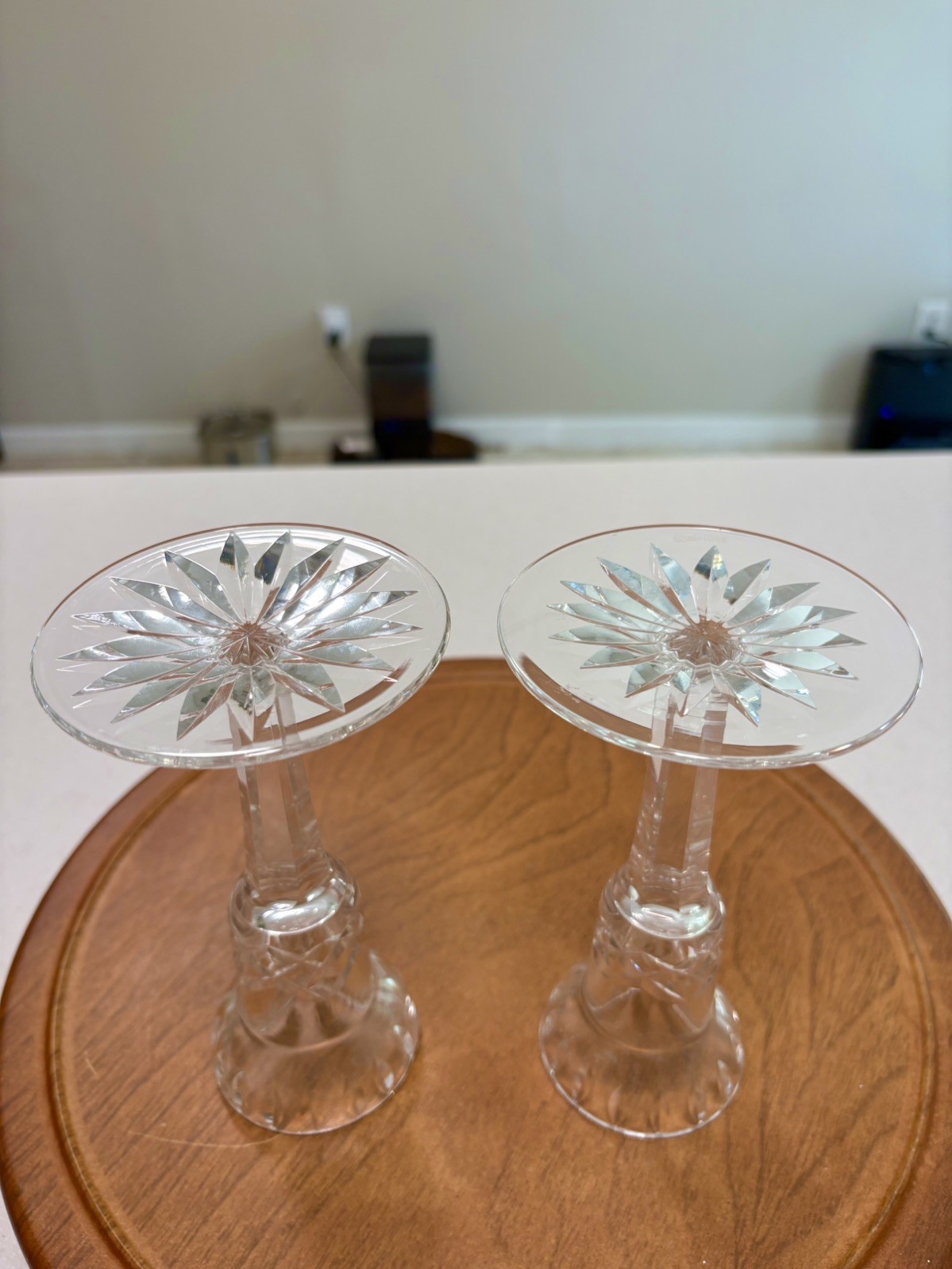 FREE SHIP Vintage Waterford “Lismore” Crystal Candlesticks 5 3/8 in Set Of 2