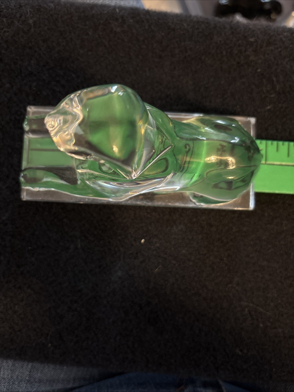 Baccarat Crystal Egyptian Sphinx Cat Figurine Paperweight Sculpture France