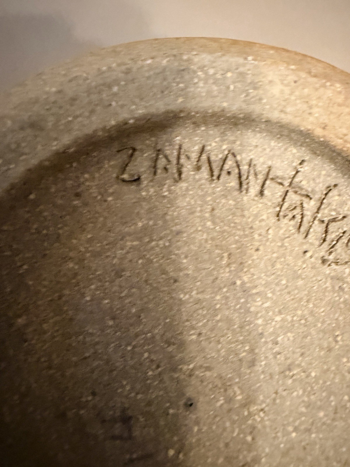 Mark Zamantakis SIGNED VINTAGE MCM HANDMADE STUDIO POTTERY Vase