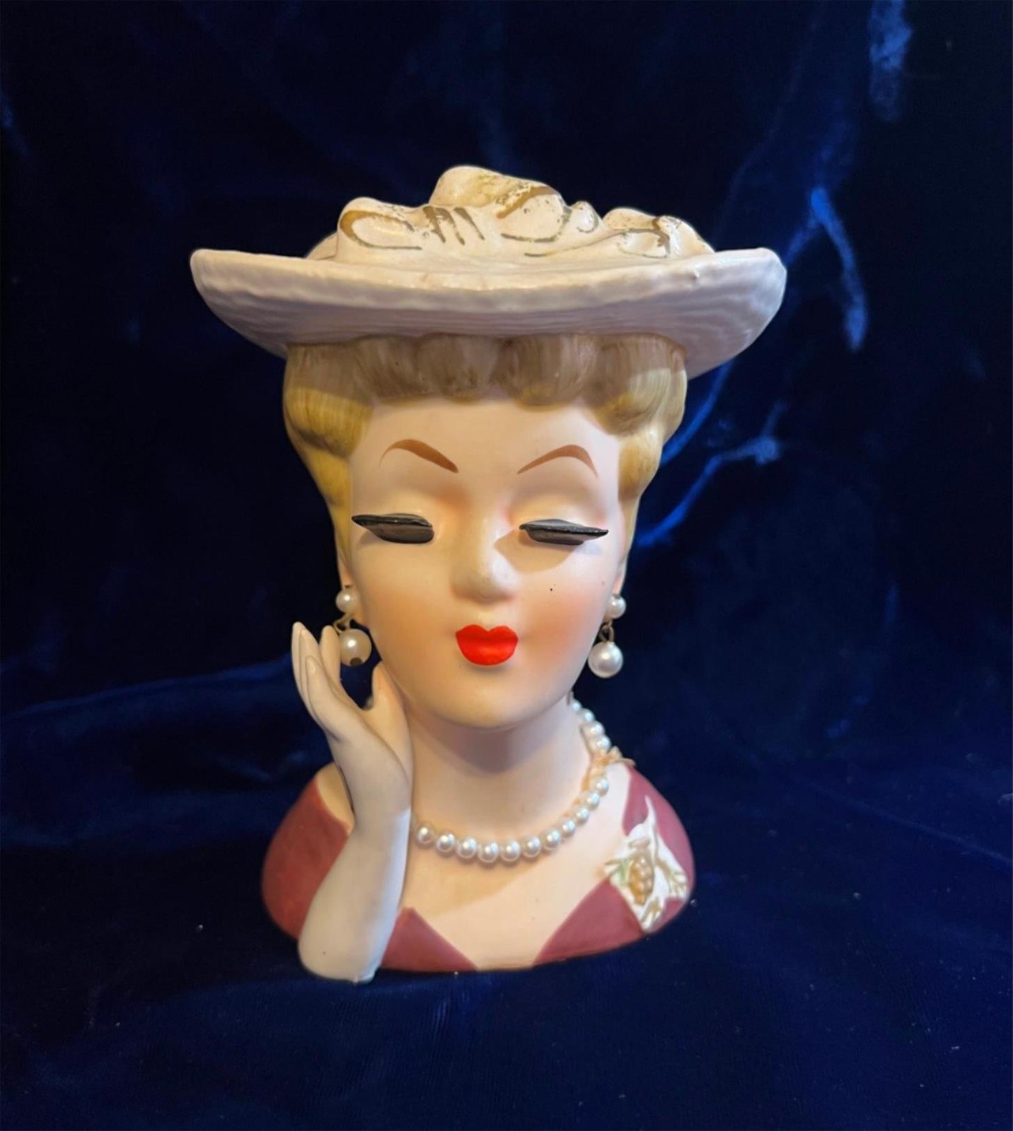 Vintage Rubens Original Headvase Head Vase