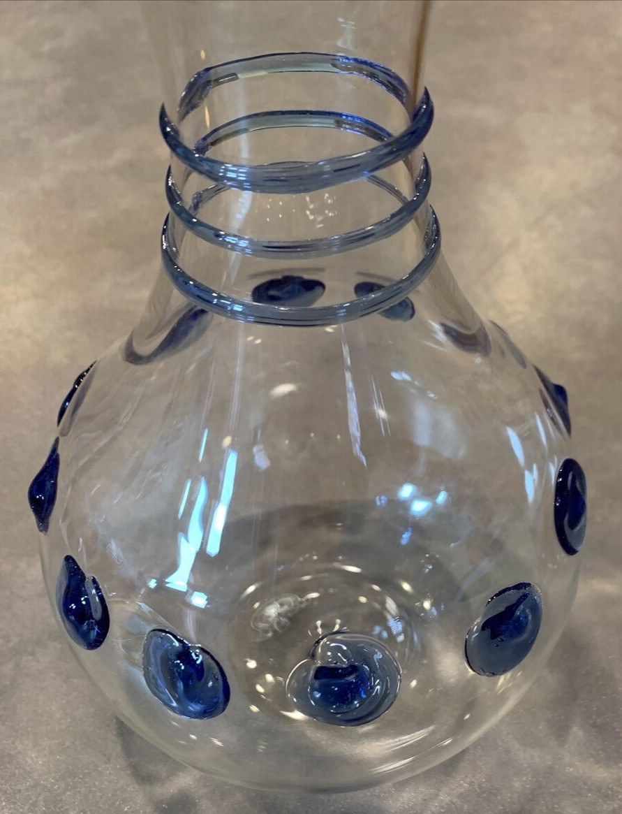Vetro Soffiato Lavorato Amano Soffieria Parise Venetian Art Glass Vase Italy