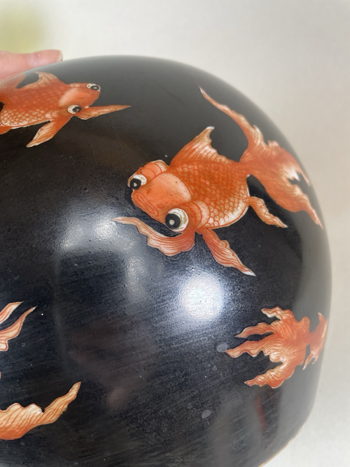 VTG Fumiki Covered Urn With Koi