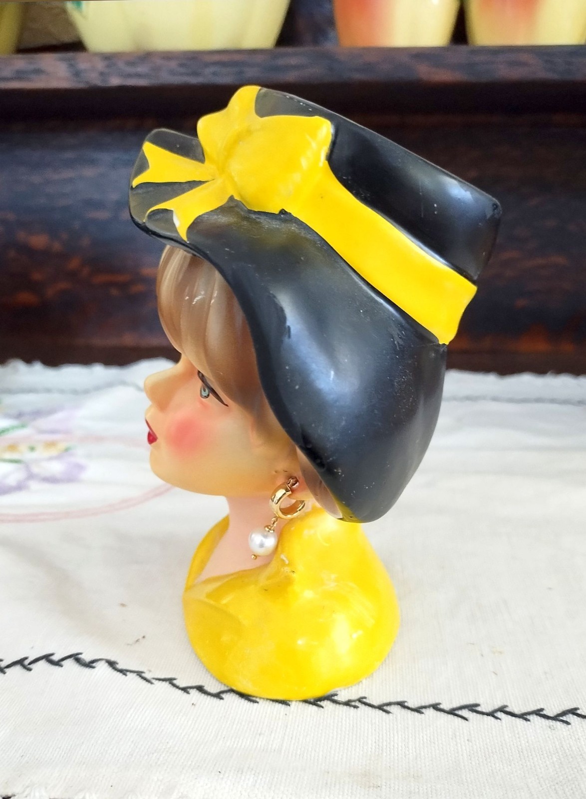 Rubens Originals Japan lady head vase 4107