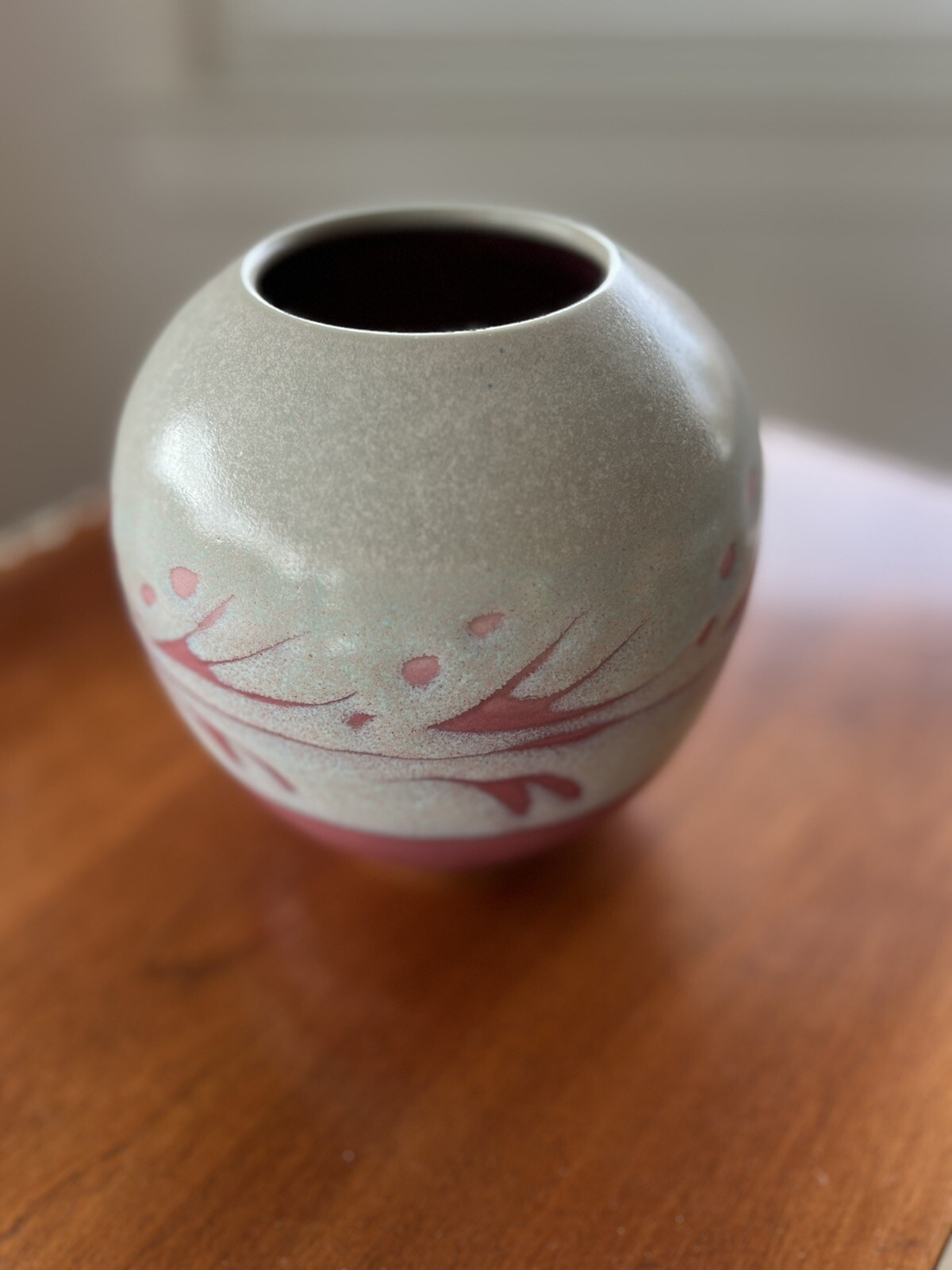 NANCY BISHOP VIRGINIA STUDIO ART POTTERY VASE Handmade Vintage Made In USA Decor