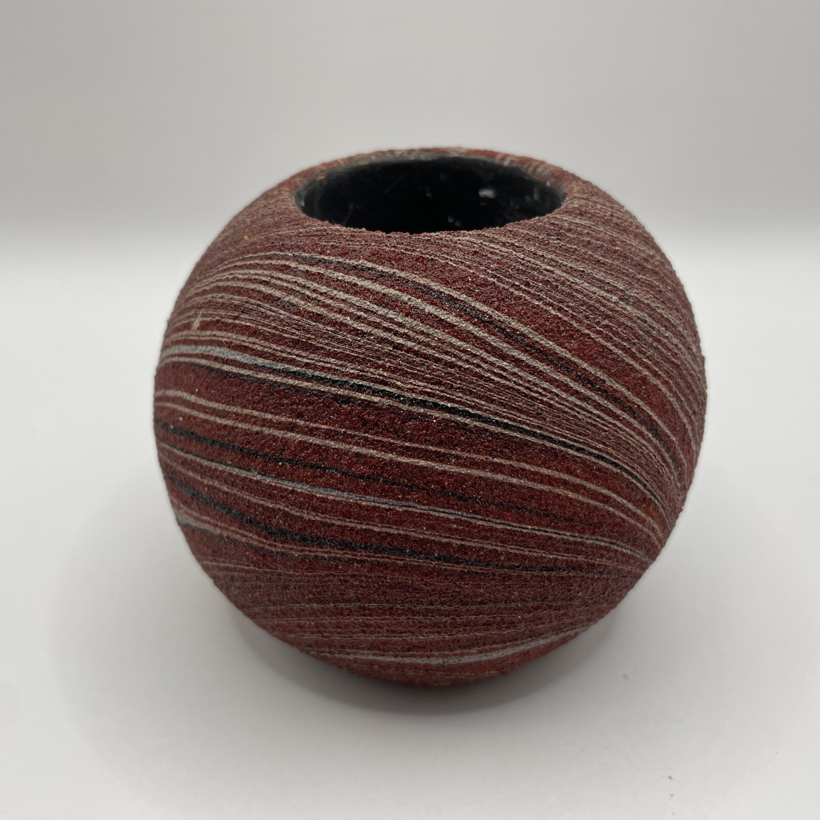 Ten Thousand Villages Color Flow Sand-Textured Ceramic Candleholder Indonesia