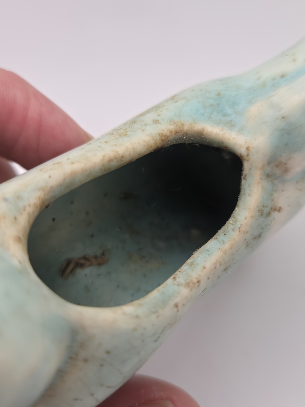 Vintage Collectable McCoy Pony Miniature Planter In Matte Light Blue