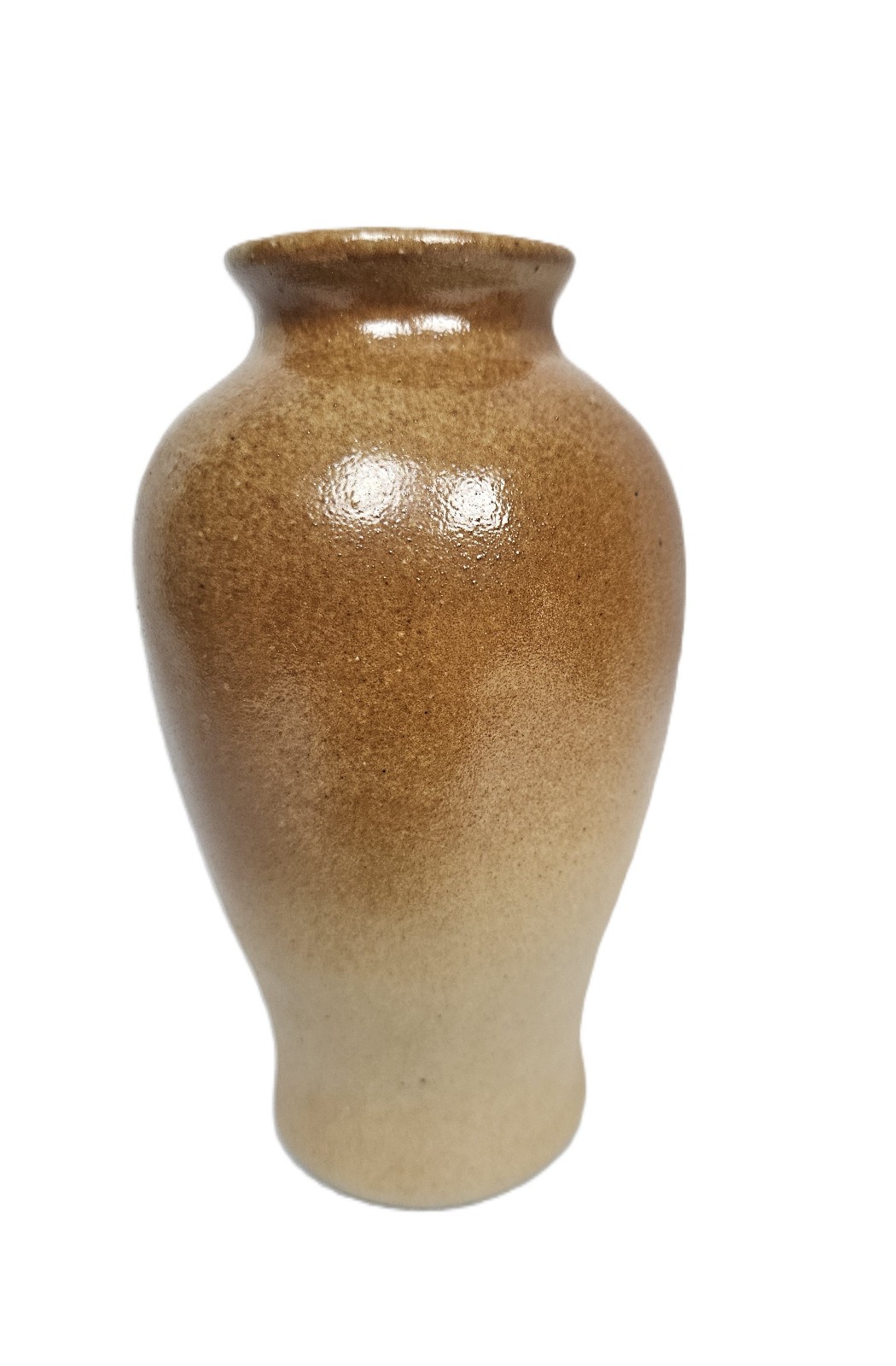 Vintage Japanese Banko Ware Vase – Hand-Carved 3D Glazed 5 3/4″