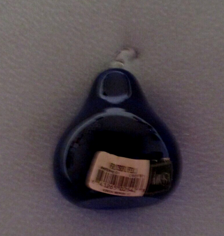 Mikasa Cobalt Blue Controlled Bubble Glass PEAR Paperweight Czech Republic NEW