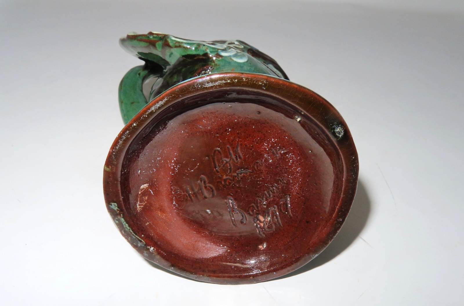 C. H. Brannam Barum Ware Pottery – Rare 1899 Puffin Jug 6 1/2″ inches in height
