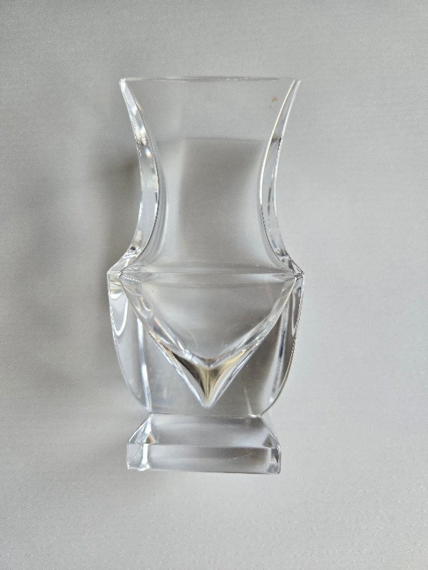 Vintage CRISTAL SEVRES France Art Deco MCM Vase 5 inches Small Defects UNSIGNED