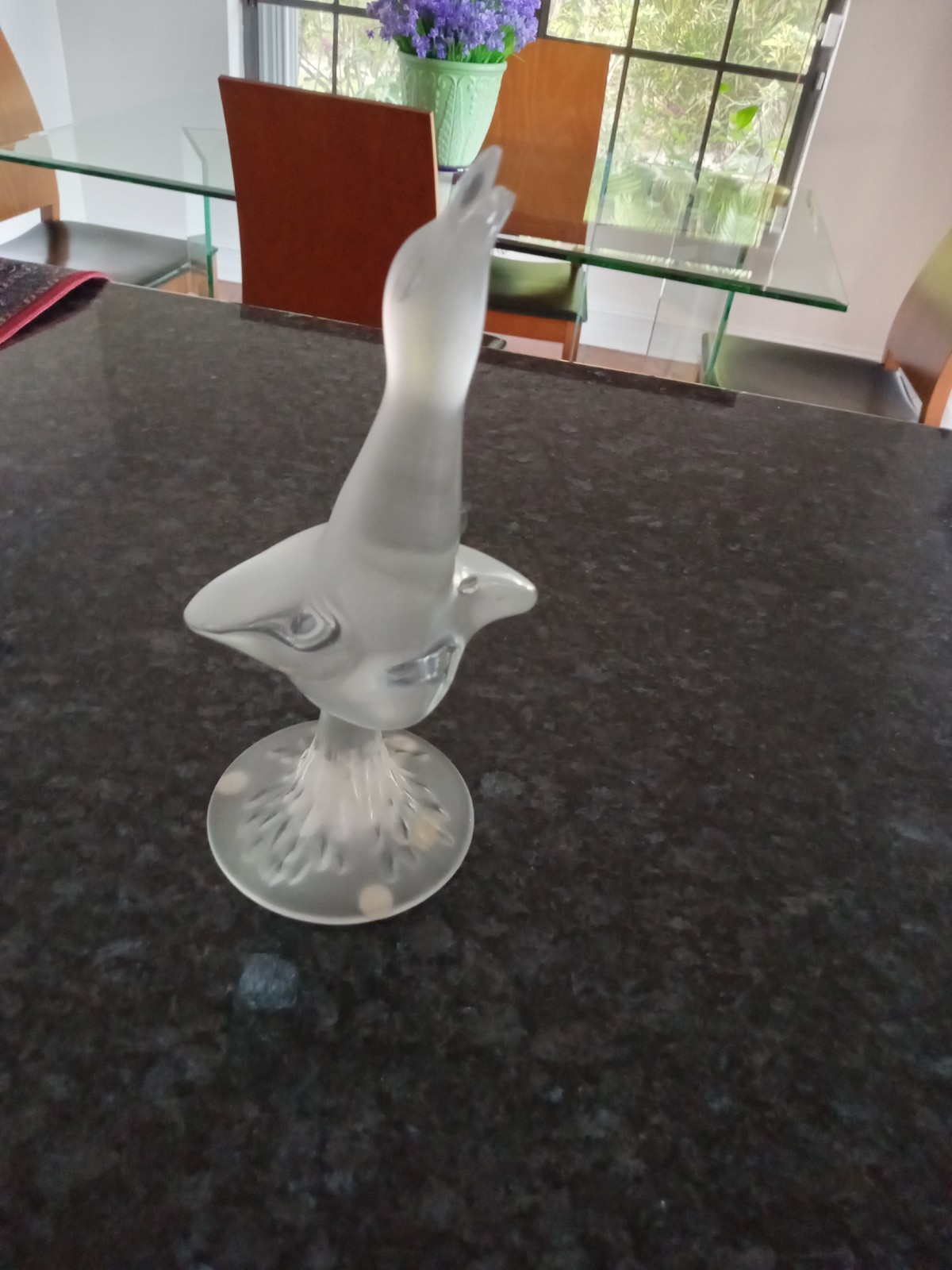 RARE Vintage LALIQUE Art Glass Crystal Dove