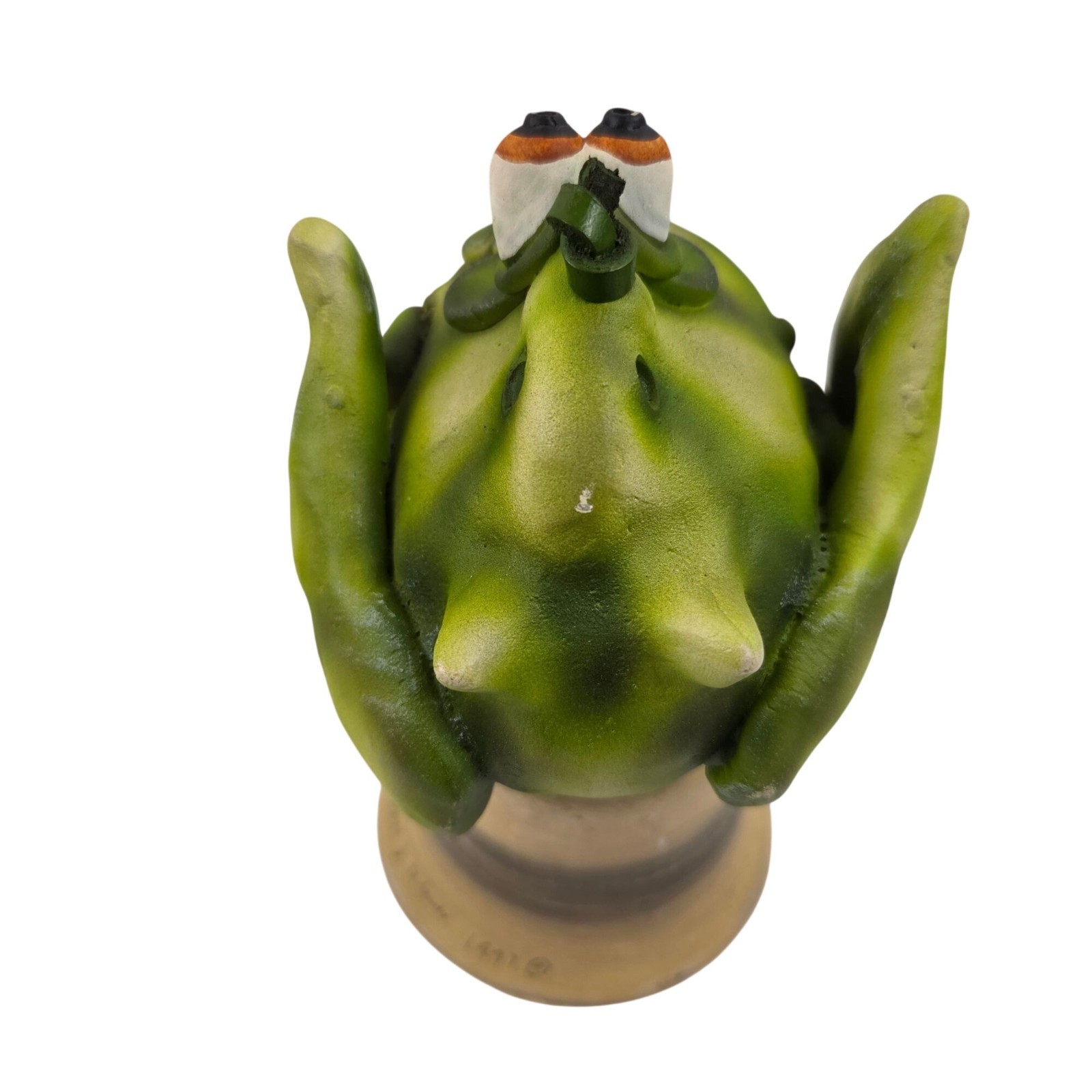 Todd Warner Frog Toad Bell 1997 Art Pottery Animal Series Artist Signed Dated
