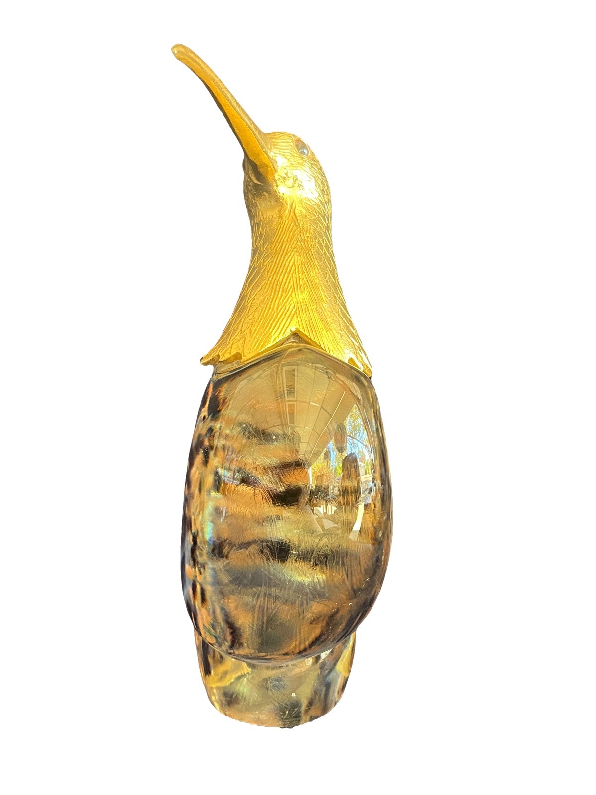 Vintage Made In Italy Murano Italian Glass Heron -Rare Excellent Condition