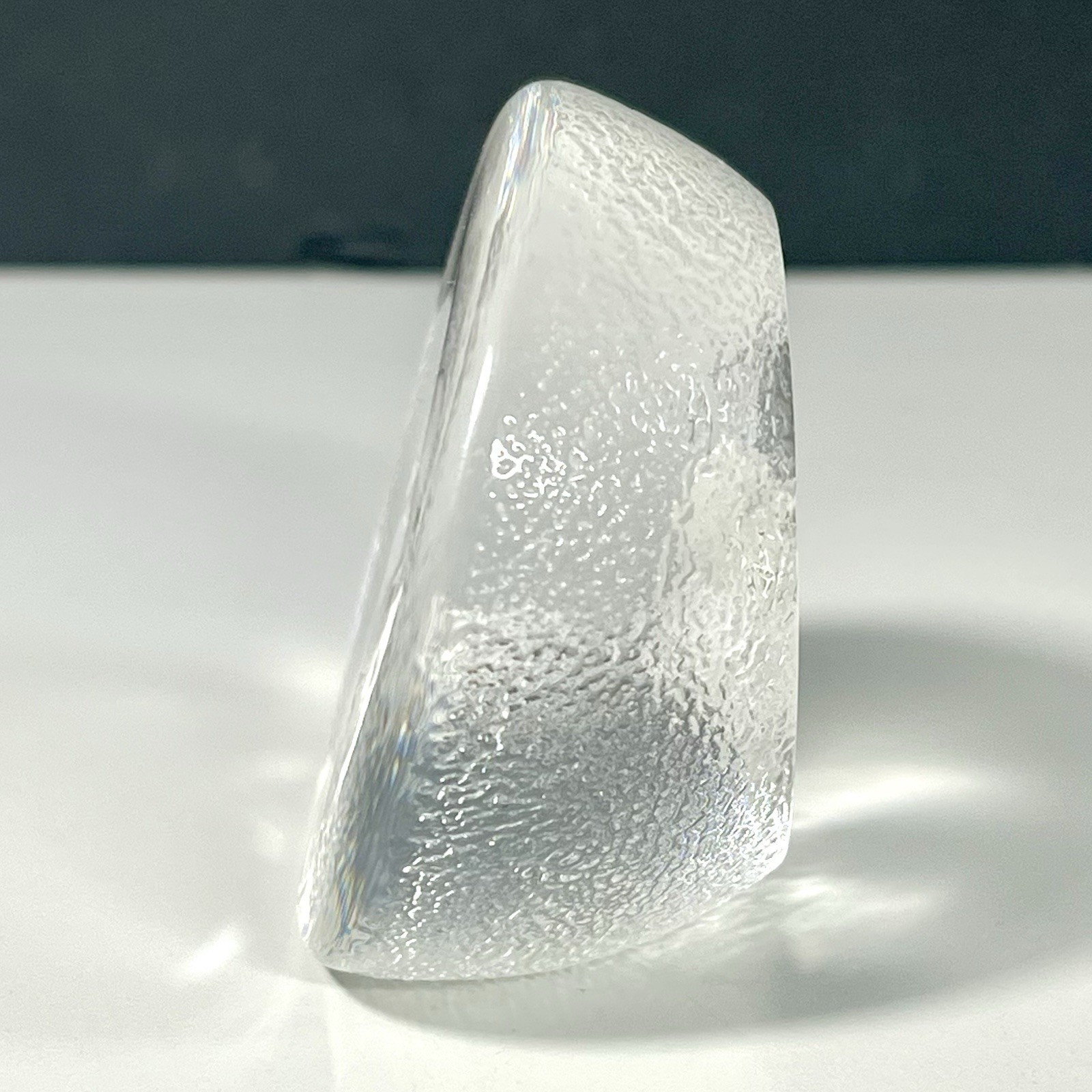Mats Jonasson Crystal Baby Owl Glass Paperweight Sweden Signed #9207