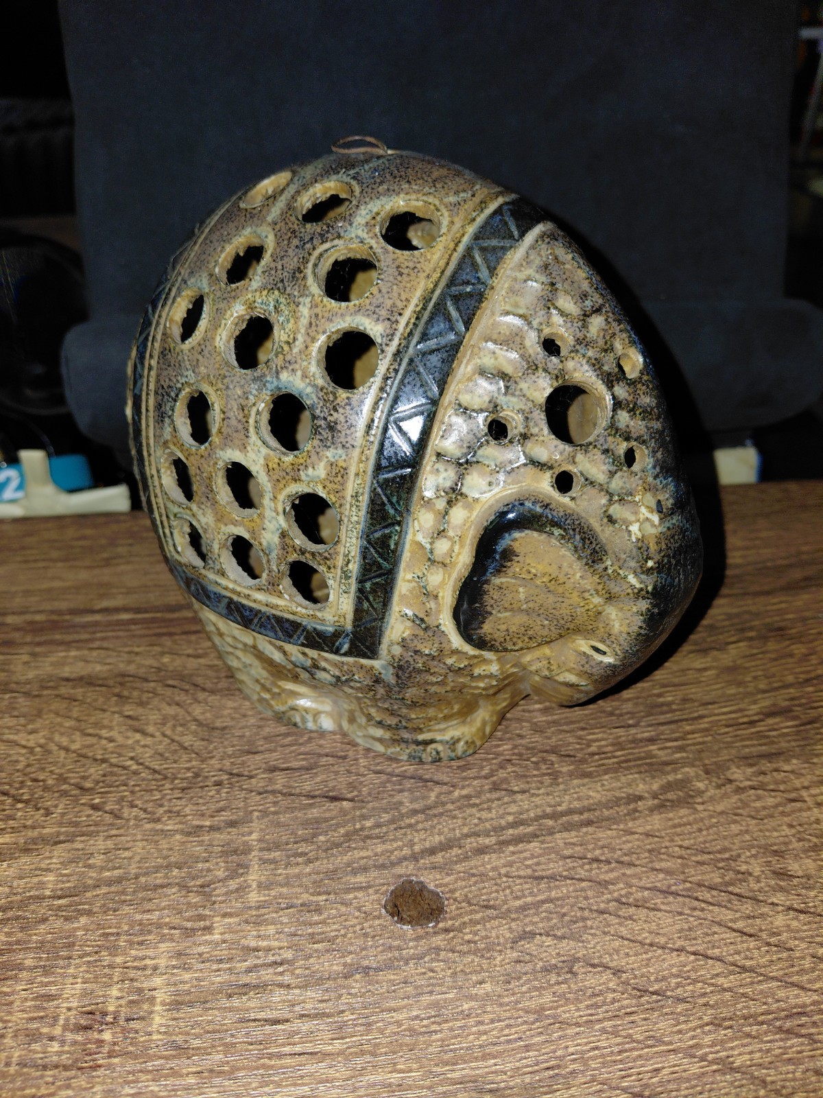VTG MCM Elephant Stonewear Tealight Pottery