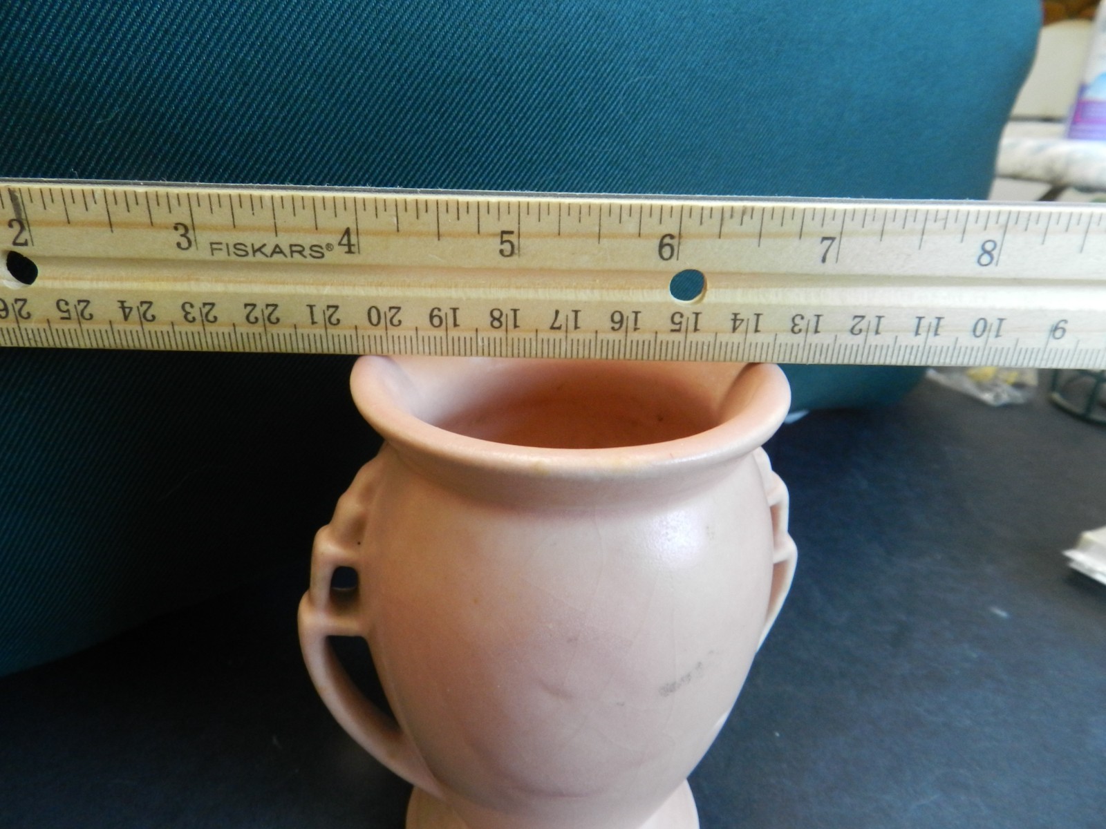 Vtg Haeger Vase – Pink (1933-34) – Art Deco American Pottery – Labeled Beauty