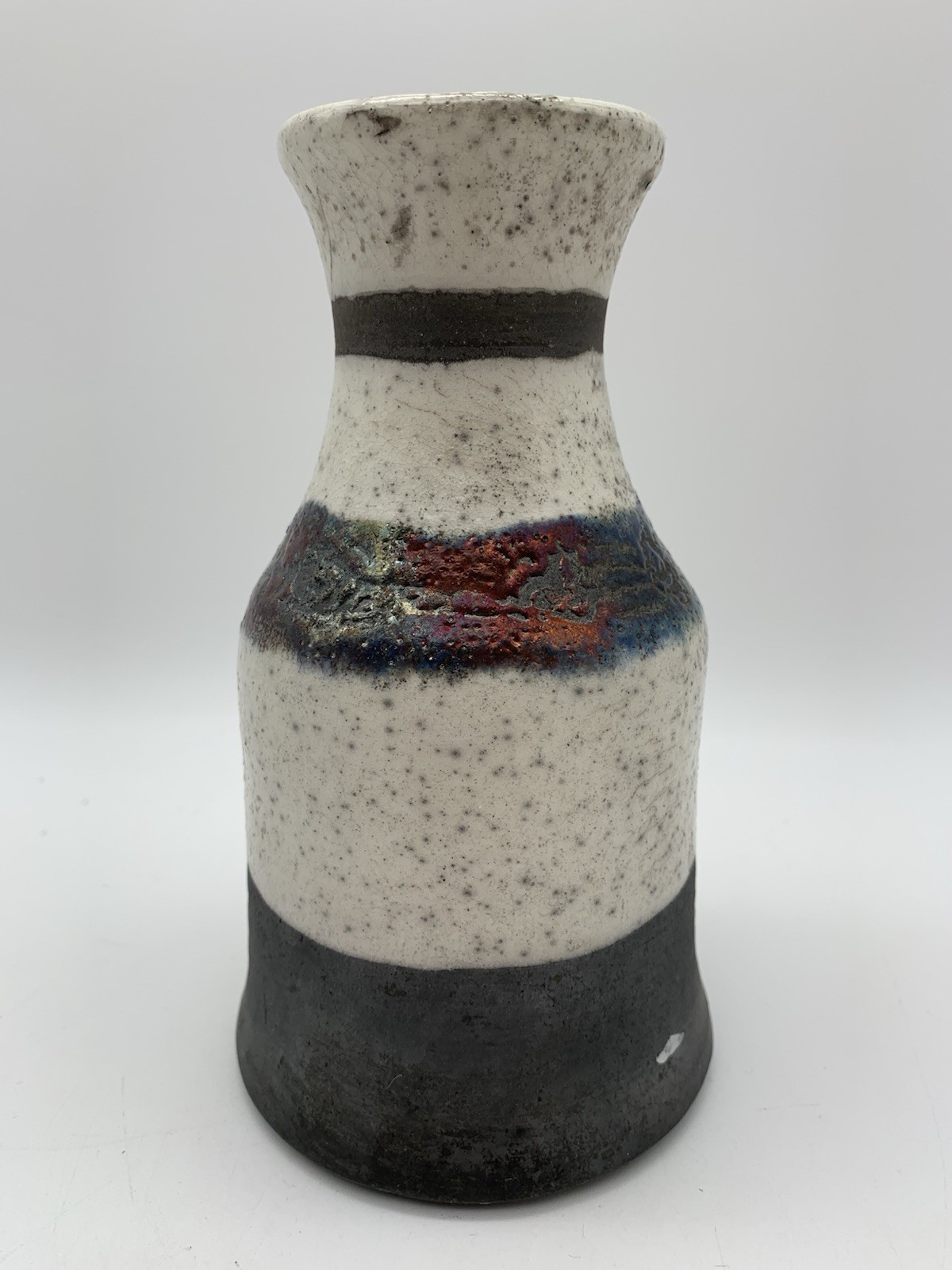 Raku Pottery Vase-Signed By Artist Beautiful