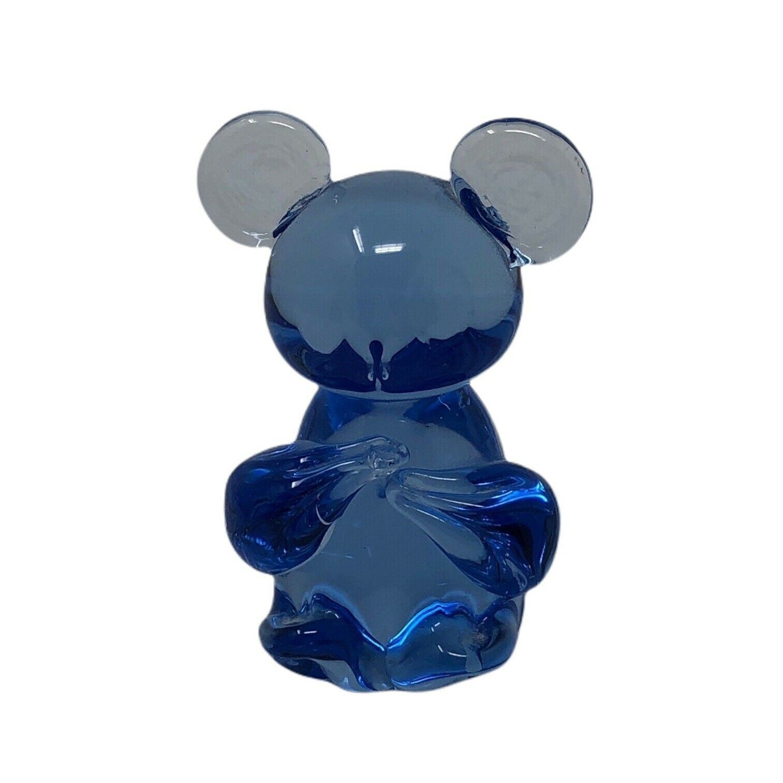 United States Commemorative Fine Art Gallery Blue Glass Koala Bear Figurine