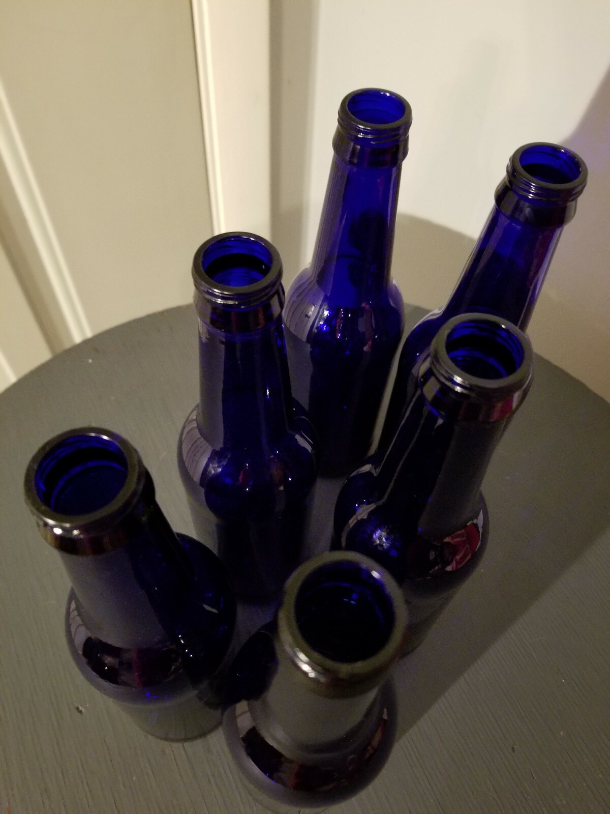 Cobalt Blue Glass Bottles for Brewing, Flower Vases, Crafting, Projects Crush 👍