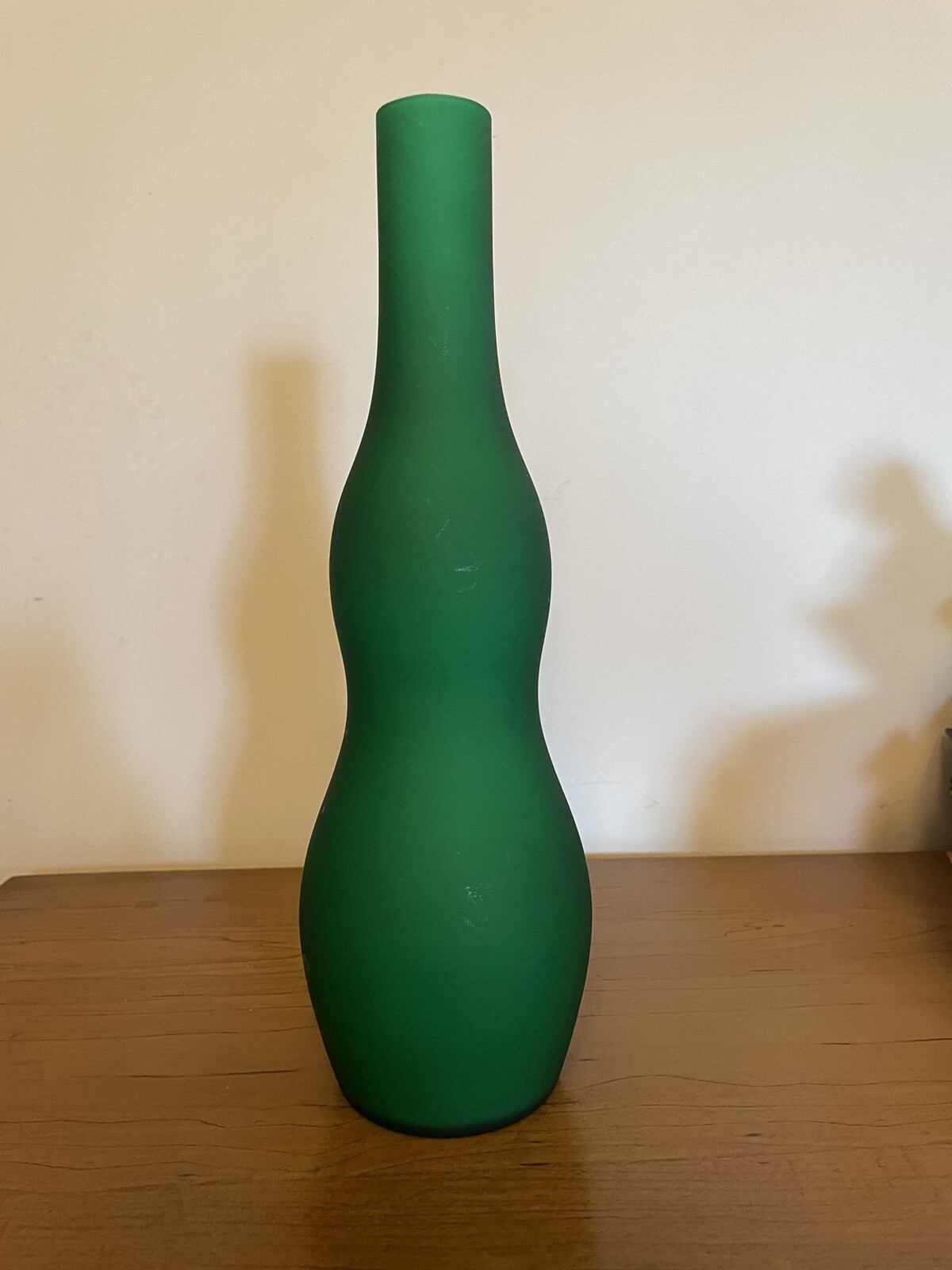 Vintage Green Toyo MCM Vase 12.5″