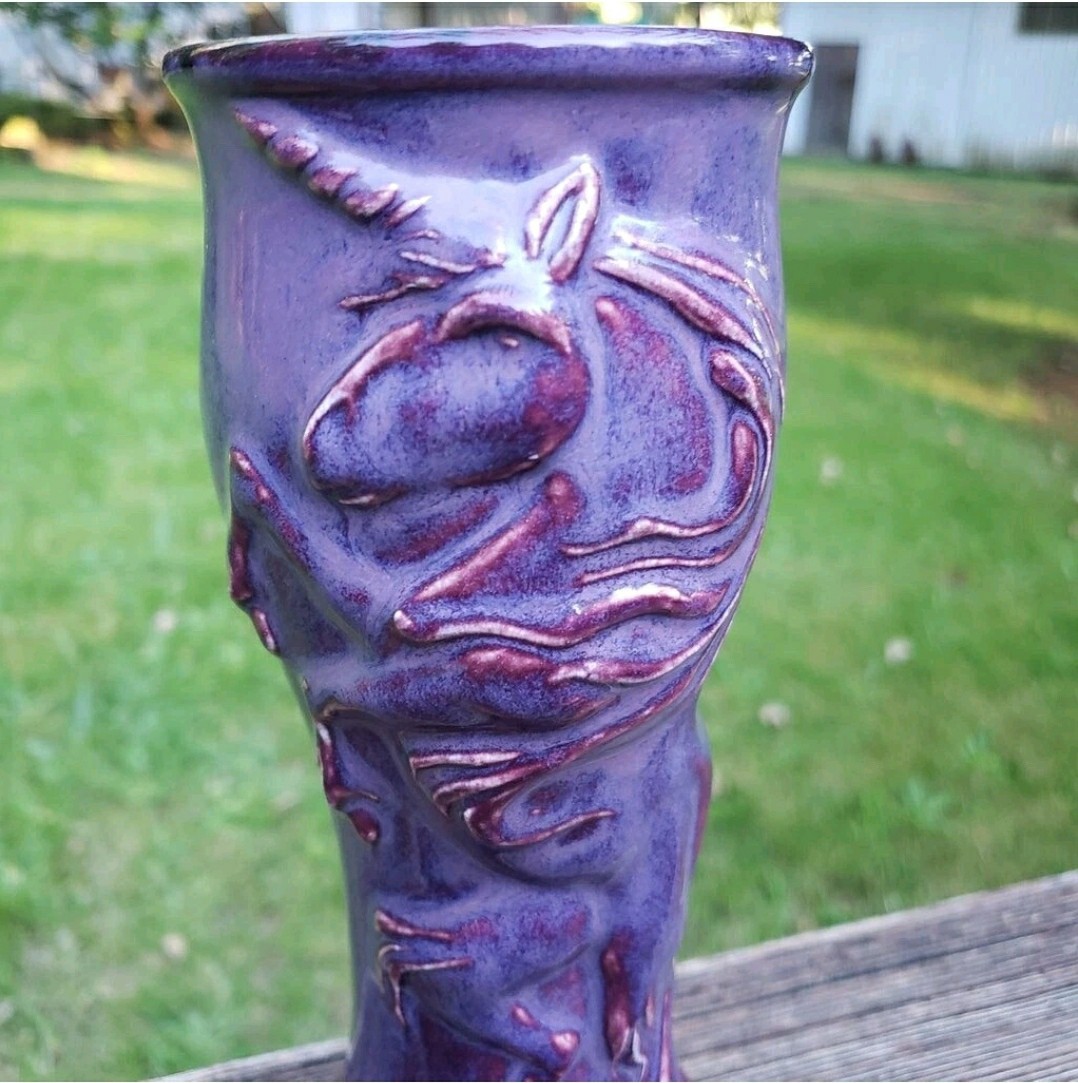2005 25th Anniversary SGARBOROUGH FAIRE Ceramic Glass – Handmade – 7.5″ TALL