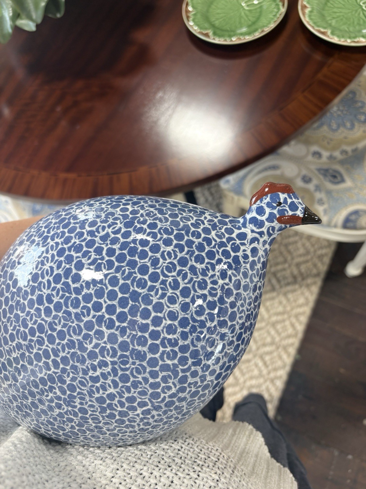 La Pintade Ceramic Guinea Hen Large