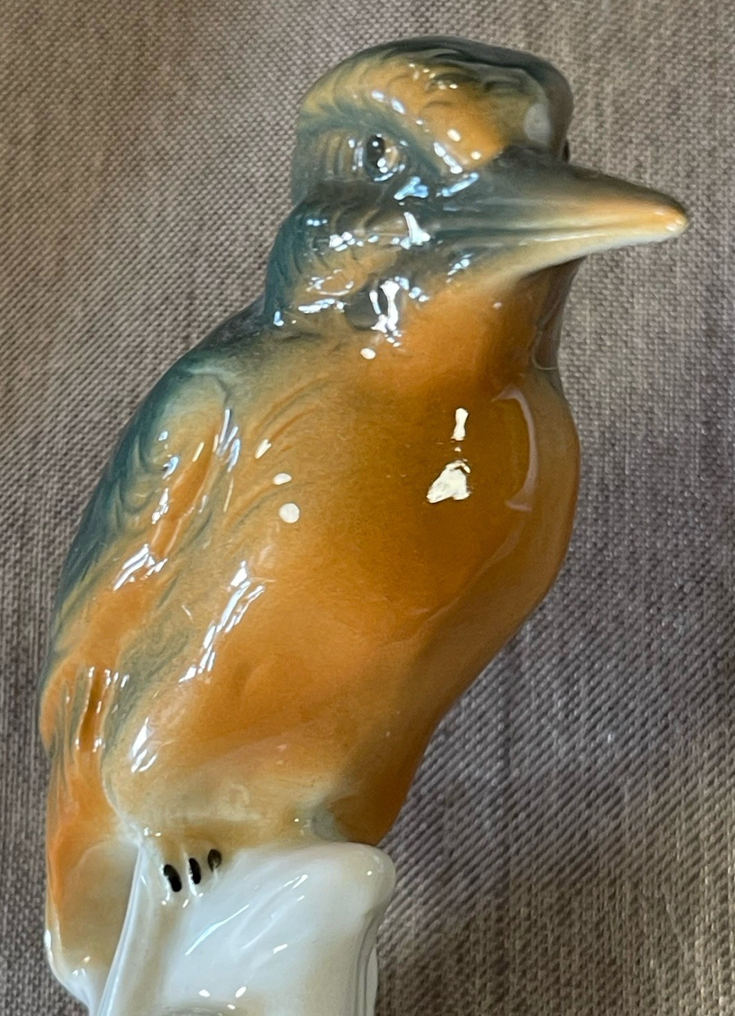 Kingfisher Wagner & Apel 2626, Germany Porcelain Bird Figurine, New In Box