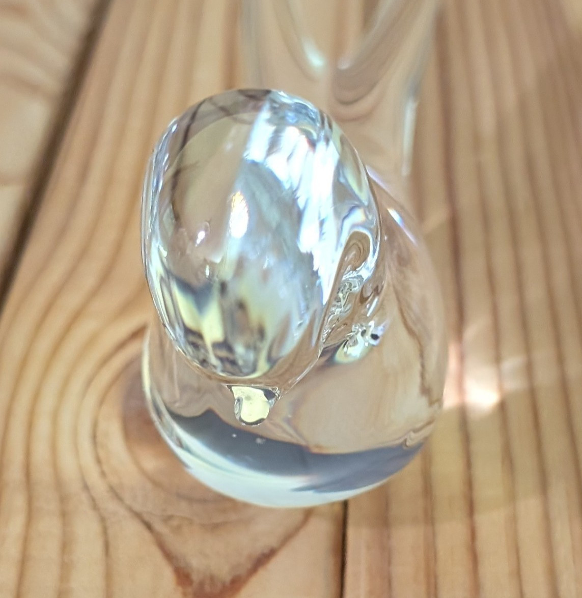 VTG, RARE! Signed Marcolin Dove Bird Crystal Paperweight 7”.