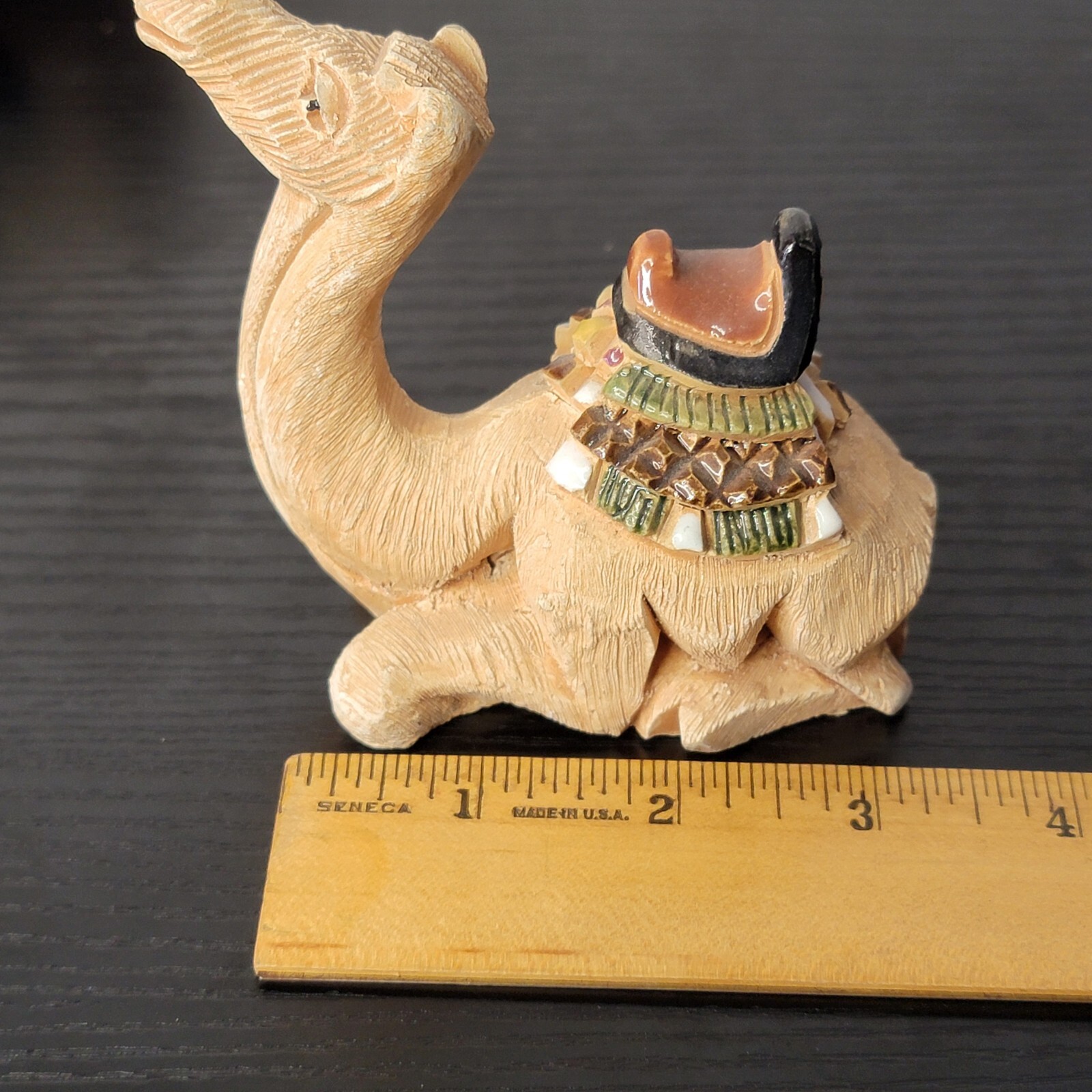 Artesania Riconada Uruguay Small Pottery Lying Down CAMEL w Saddle Figurine –