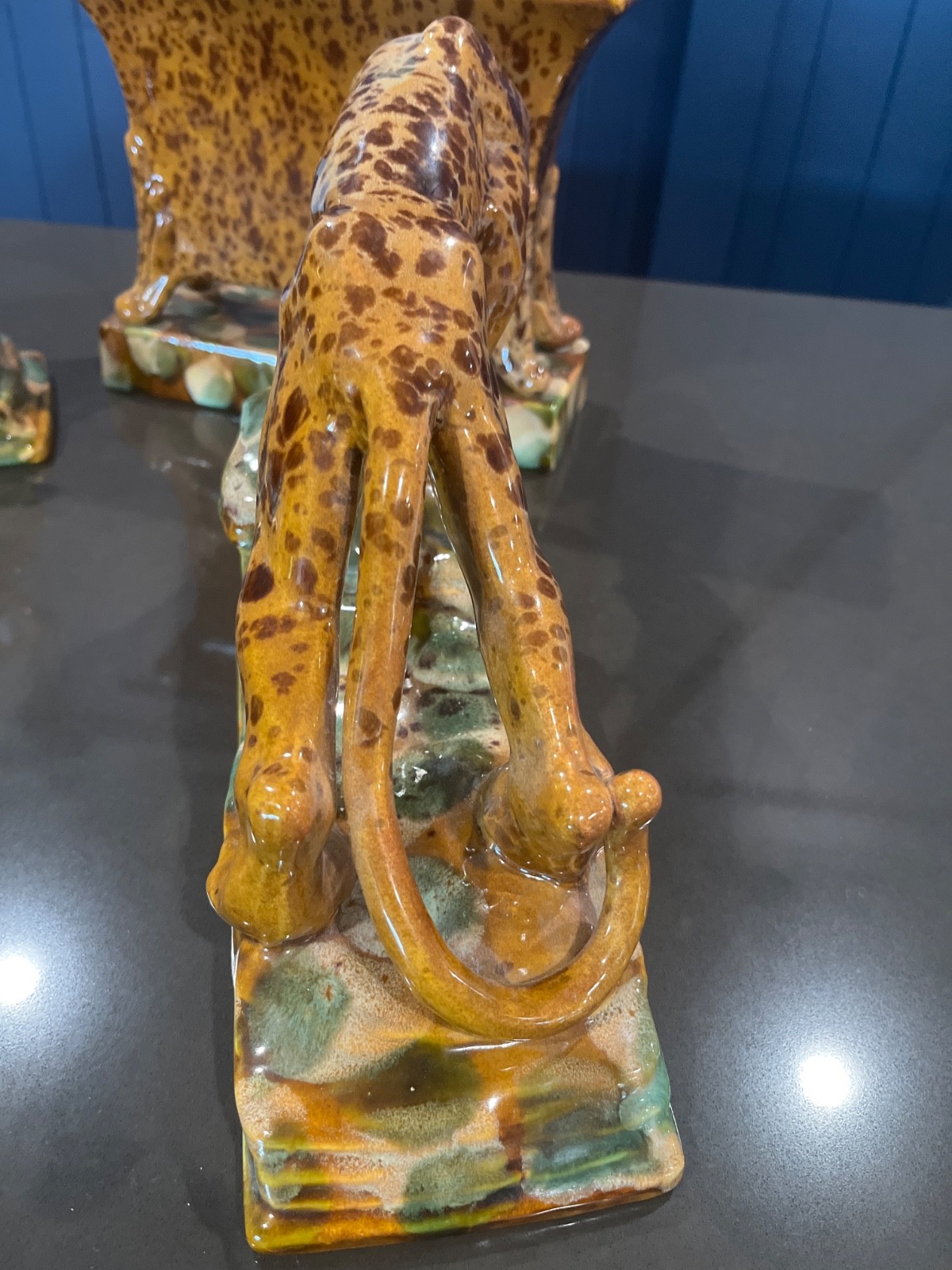 Royal Haeger Jaguar Bookends with Matching Planter